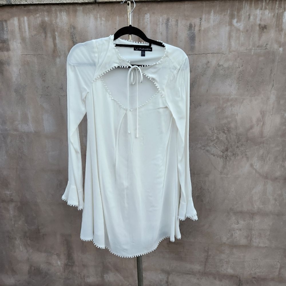 For love & lemons white mini dress